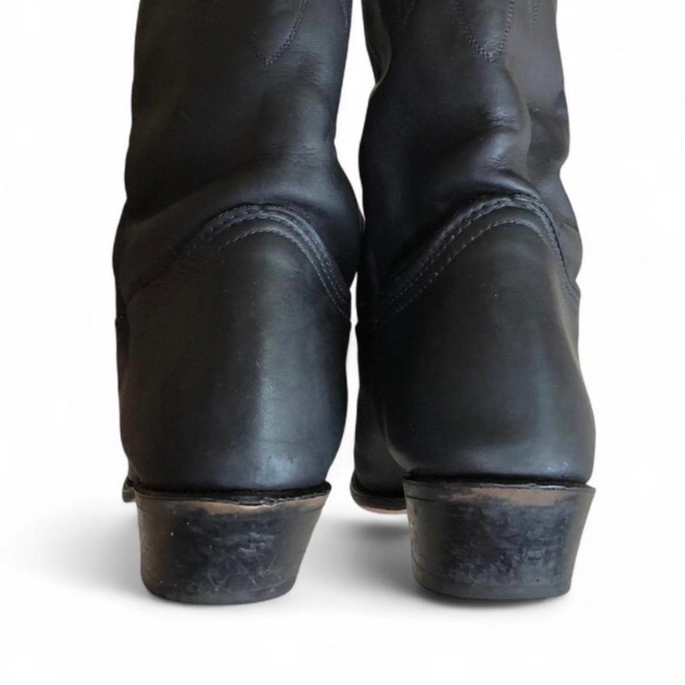 DURANGO Womens Size 8 M Black Leather Cowboy Western Boots - Picture 6 of 11